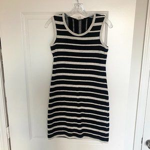 Max Studio Embroidered Striped Dress